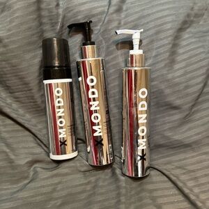 3pc x mondo supernova shampoo,conditioner and toning leave in foam.